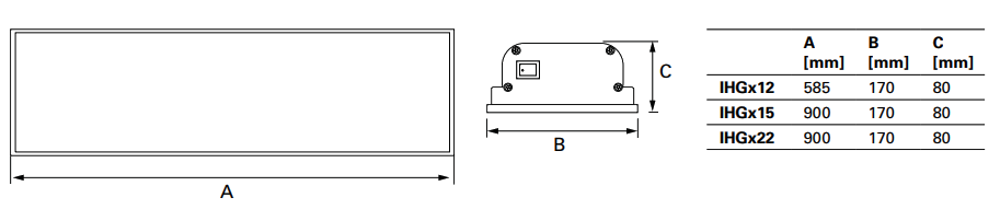 Инфракрасные обогреватели Infraglas IHG (2)